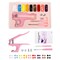Plastic Snap Fastener Kit with Plier Screwdriver Awl and Storage Case, 100 Sets Snaps, 9 Colors T5 Buttons, 12mm Cap. Snap Plier for T3(10mm), T5(12mm), T8(15mm) Buttons, Pink